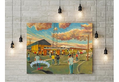 Somerset Park Stadium 'Going to the Match' Fine Art Canvas - Ayr United FC Somerset Park Stadium 'Going to the Match' Fine Art Canvas - Ayr United FC